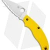Spyderco UK Pen Knife Salt Slip Joint Yellow FRN (2.9" Satin Serr) C94SYL -Spyderco Sales Spyderco UK Penknife Lightweight Yellow FRN Satin Serr C94SYL BHQ 121035 jr