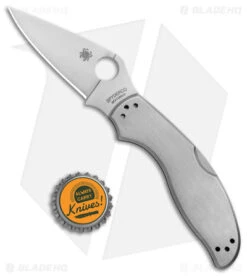 Spyderco UpTern Lock Back Knife Stainless Steel (2.9" Satin) 9 Spyderco UpTern Lock Back Knife Stainless Steel (2.9" Satin) -Spyderco Sales Spyderco UpTern Lock Back SS Satin BHQ 145709 jr bottlecap
