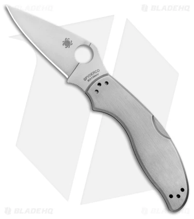 Spyderco UpTern Lock Back Knife Stainless Steel (2.9" Satin) 3 Spyderco UpTern Lock Back Knife Stainless Steel (2.9" Satin)