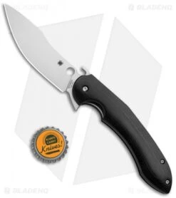 Spyderco Vogt Tropen Compression Lock Knife Black G-10 (4" Satin) C237GP -Spyderco Sales Spyderco Vogt Tropen Compression Lock Black G 10 Satin C237GP BHQ 85402 jr bottlecap