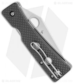 Spyderco Watu Compression Lock Knife Carbon Fiber (3.25"Satin) C251CFP 9 Spyderco Watu Compression Lock Knife Carbon Fiber (3.25"Satin) C251CFP -Spyderco Sales Spyderco Watu Compression Lock CF Satin BHQ 106195 jr side