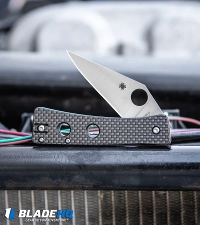 Spyderco Watu Compression Lock Knife Carbon Fiber (3.25"Satin) C251CFP 7 Spyderco Watu Compression Lock Knife Carbon Fiber (3.25"Satin) C251CFP - Image 5