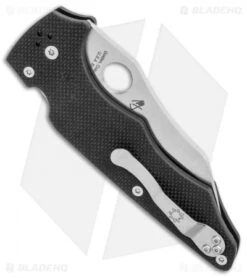 Spyderco YoJumbo Compression Lock Knife Black G-10 (4" Satin S30V) C253GP -Spyderco Sales Spyderco YoJumbo Compression Lock Black G 10 Satin C253GP BHQ 112403 jr side