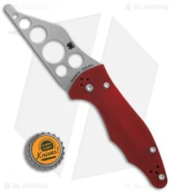 Spyderco Yojimbo 2 Trainer Red G-10 (3.125" Stonewash) C85TR2 9 Spyderco Yojimbo 2 Trainer Red G-10 (3.125" Stonewash) C85TR2 -Spyderco Sales Spyderco Yojimbo 2 Trainer red satin BHQ 76247 er bottlecap