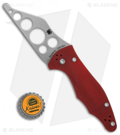 Spyderco Yojimbo 2 Trainer Red G-10 (3.125" Stonewash) C85TR2 6 Spyderco Yojimbo 2 Trainer Red G-10 (3.125" Stonewash) C85TR2 - Image 4