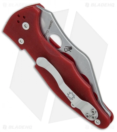 Spyderco Yojimbo 2 Trainer Red G-10 (3.125" Stonewash) C85TR2 4 Spyderco Yojimbo 2 Trainer Red G-10 (3.125" Stonewash) C85TR2 - Image 2