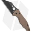 Spyderco Yojimbo 2 Knife Brown G-10 (3.125" Black S90V) C85GPBNBK2