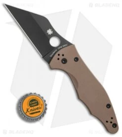 Spyderco Yojimbo 2 Knife Brown G-10 (3.125" Black S90V) C85GPBNBK2 10 Spyderco Yojimbo 2 Knife Brown G-10 (3.125" Black S90V) C85GPBNBK2 -Spyderco Sales Spyderco Yojimbo 2 brown G10 black BHQ 74696 er bottlecap