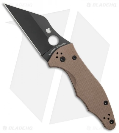Spyderco Yojimbo 2 Knife Brown G-10 (3.125" Black S90V) C85GPBNBK2 3 Spyderco Yojimbo 2 Knife Brown G-10 (3.125" Black S90V) C85GPBNBK2