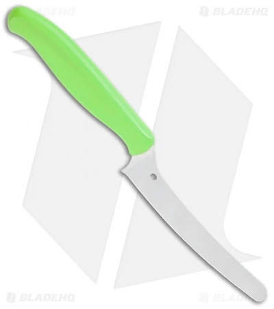 Spyderco Z-Cut Lightweight Green Blunt Tip (4.3" Satin) K13PGN 4 Spyderco Z-Cut Lightweight Green Blunt Tip (4.3" Satin) K13PGN - Image 2