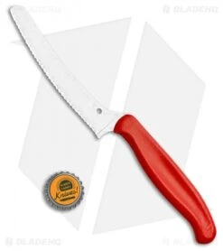 Spyderco Z-Cut Lightweight Red Blunt Tip (4.5" Satin Serr) K13SBK 7 Spyderco Z-Cut Lightweight Red Blunt Tip (4.5" Satin Serr) K13SBK -Spyderco Sales Spyderco Z Cut Lightweight Red Blunt Tip K13SRD BHQ 107971 jr bottlecap