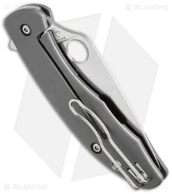 Spyderco Mantra Flipper Knife Titanium (3.16" Satin CPM-M4) C202TIP -Spyderco Sales Spyderco c202tip mantra side cm
