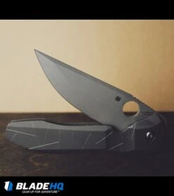 Spyderco Rassenti Nirvana Integral Frame Lock Knife (3.75" Stonewash) C199TIP -Spyderco Sales Spyderco rassenti nirvana C199TIP BHQ 30367 dl