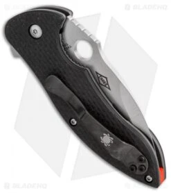 Spyderco Rubicon 2 Liner Lock Knife Carbon Fiber/G-10 (3" Satin) C187CFP2 -Spyderco Sales Spyderco rubicon 2 cf G10 satin C187CFP2 BHQ 36428 er side