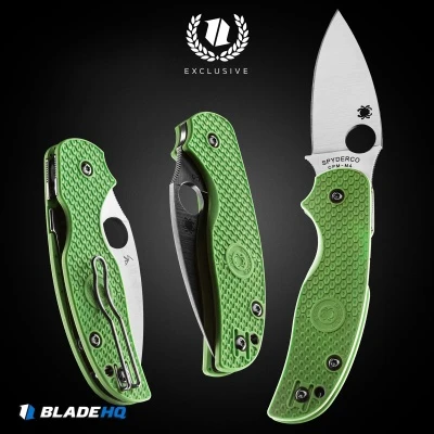 Spyderco Sage 5 Lightweight Compression Lock Knife Mint FRN (3" Satin M4) BHQ 7 Spyderco Sage 5 Lightweight Compression Lock Knife Mint FRN (3" Satin M4) BHQ - Image 5