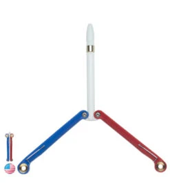 BaliYo By Spyderco Butterfly Pen Fisher Space Pen (Red/White/Blue) USA Made -Spyderco Sales baliyoredwhiteblue