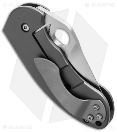 Spyderco Burch Chubby Frame Lock Knife Titanium (2.3" Satin) C183TIP 4 Spyderco Burch Chubby Frame Lock Knife Titanium (2.3" Satin) C183TIP - Image 2