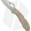 Spyderco Kahr Arms Delica 4 Knife Khaki FRN (2.5" Bead Blast) C11KAPKH 2 Spyderco Kahr Arms Delica 4 Knife Khaki FRN (2.5" Bead Blast) C11KAPKH -Spyderco Sales spyderco c11kapkh kahr arms delica tan
