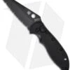 Spyderco Embassy Automatic Knife (3.13" Black Full Serr) C121BKS -Spyderco Sales spyderco c121bks embassy