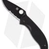 Spyderco Tenacious Folding Knife G-10 (3.39" Black Serr) C122GBBKPS -Spyderco Sales spyderco c122gbbkps tenacious