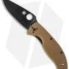 Spyderco Tenacious Liner Lock Knife Brown G-10 (3.39" Black) C122GPBBN 2 Spyderco Tenacious Liner Lock Knife Brown G-10 (3.39" Black) C122GPBBN -Spyderco Sales spyderco c122gpbn cm