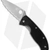 Spyderco Tenacious Folding Knife G-10 (3.375" Satin Full Serr) C122GS -Spyderco Sales spyderco c122gs serrated tenacious jm
