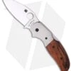 Spyderco Sage 4 Knife W/ Ironwood & Titanium (3" Satin) C123WDP 1 Spyderco Sage 4 Knife W/ Ironwood & Titanium (3" Satin) C123WDP -Spyderco Sales spyderco c123wdp sage 4