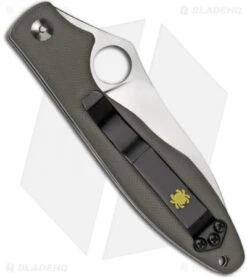 Spyderco Khukuri By Ed Schempp Folding Knife Green G-10 (Plain) C125GPFG Kukri -Spyderco Sales spyderco c125 back