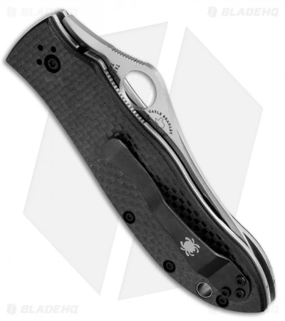 Spyderco Gayle Bradley Liner Lock Knife Carbon Fiber (3.44" Satin) C134CFP 4 Spyderco Gayle Bradley Liner Lock Knife Carbon Fiber (3.44" Satin) C134CFP - Image 2