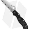 Spyderco Rescue 3 Lockback Knife Black FRN (3.63" Satin Serr) C14SBK3 -Spyderco Sales spyderco c14sbk3 2