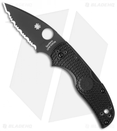 Spyderco Native 5 Lightweight S35VN Knife FRN (3" Black Full Serr) C41SBBK5 3 Spyderco Native 5 Lightweight S35VN Knife FRN (3" Black Full Serr) C41SBBK5