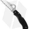 Spyderco Rescue 79 Mm Lockback Knife Black FRN (3.125" Satin Serr) C45SBK -Spyderco Sales spyderco c45sbk