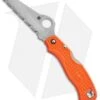 Spyderco Rescue 79 Mm Orange FRN Folding Knife (Satin SER) C45SOR