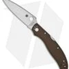 Spyderco Calypso Brown Folding Knife (3.9" Satin Plain) C54GPBN 2 Spyderco Calypso Brown Folding Knife (3.9" Satin Plain) C54GPBN -Spyderco Sales spyderco c54gpbn brown satin plain