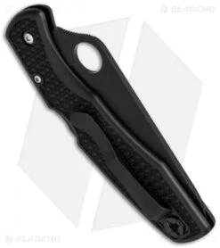 Spyderco Pacific Salt H-1 Knife Black FRN (3.81" Black Full Serr) C91SBBK 5 Spyderco Pacific Salt H-1 Knife Black FRN (3.81" Black Full Serr) C91SBBK -Spyderco Sales spyderco c91sbbk side cm