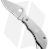 Spyderco ClipiTool Pocket Knife (2" Satin Plain/Serr) C176P&S -Spyderco Sales spyderco clipitiools satin plain c176ps blade serr bhq 20631 jr