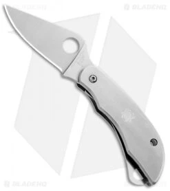 Spyderco ClipiTool Pocket Knife (2" Satin Plain/Serr) C176P&S