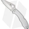 Spyderco Delica 4 Knife Stainless Steel SS Folder (2.88" Satin Plain) C11P -Spyderco Sales spyderco delica c11p