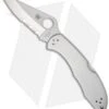 Spyderco Delica 4 Knife Stainless Steel SS Folder (2.88" Satin Serr) C11PS -Spyderco Sales spyderco delica c11ps