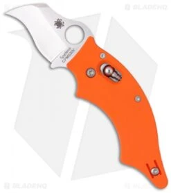 Spyderco Orange Dodo Knife G-10 Sprint Run (2.06" Satin Plain) C80GPOR
