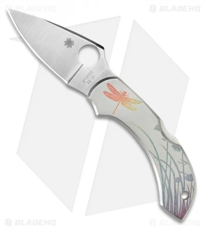 Spyderco Dragonfly Stainless Steel Tattoo Lock Back Knife (2.3" Satin) C28PT 3 Spyderco Dragonfly Stainless Steel Tattoo Lock Back Knife (2.3" Satin) C28PT
