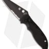 Spyderco Embassy Automatic Knife (3.13" Black Serr) C121BKPS