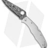 Spyderco Endura 4 Lockback Knife Titanium (3.75" Damascus) C10TIPD -Spyderco Sales spyderco endura 4 titanium damascus bhq 24014 jr