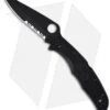 Spyderco Endura 4 Knife Tactical Black FRN Folder (3.75" Black Serr) C10PSBBK 2 Spyderco Endura 4 Knife Tactical Black FRN Folder (3.75" Black Serr) C10PSBBK -Spyderco Sales spyderco endura c10psbbk