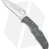 Spyderco Endura 4 Knife Foliage Green FRN (3.75" Satin Serr) C10PSFG