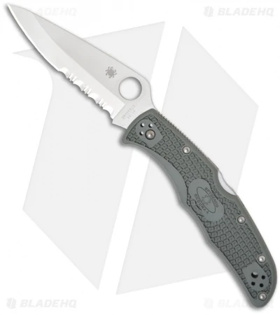 Spyderco Endura 4 Knife Foliage Green FRN (3.75" Satin Serr) C10PSFG 3 Spyderco Endura 4 Knife Foliage Green FRN (3.75" Satin Serr) C10PSFG