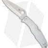 Spyderco Endura 4 Knife Stainless Steel SS Folder (3.875" Satin Full Serr) C10S -Spyderco Sales spyderco endura c10s