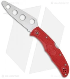 Spyderco Endura 4 Trainer Knife Red FRN (3.56" Dull) C10TR