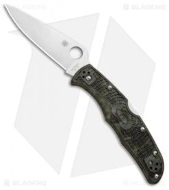 Spyderco Endura 4 Knife Zome Green FRN (3.75" Satin) C10ZFPGR