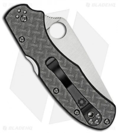 Spyderco "R" Nishijin Folding Knife Glass Fiber Handle (3.5" Satin Plain) C67GFP 4 Spyderco "R" Nishijin Folding Knife Glass Fiber Handle (3.5" Satin Plain) C67GFP - Image 2
